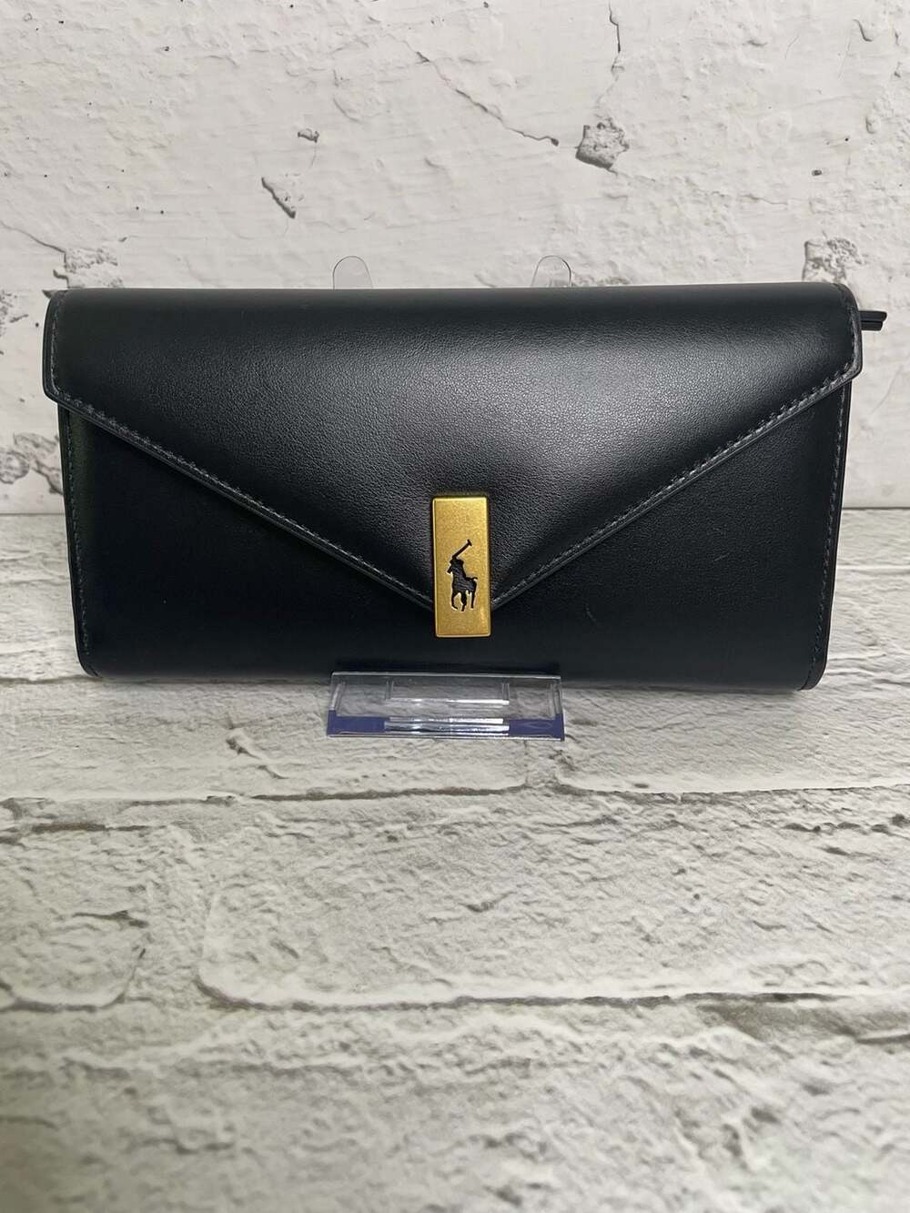 Polo Ralph Lauren Polo ID Leather Continental Wallet in Black